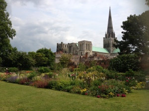 Chichester Cathedral from Bishop's Palace Gardens